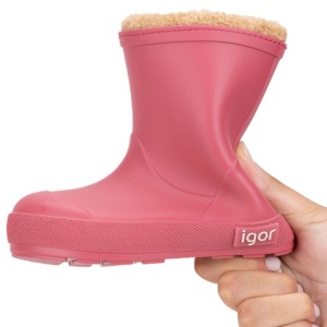 Igor Cizme cauciuc barefoot Yogi Borreguito Frambuesa W10306-133 incaltaminte copii bigstep