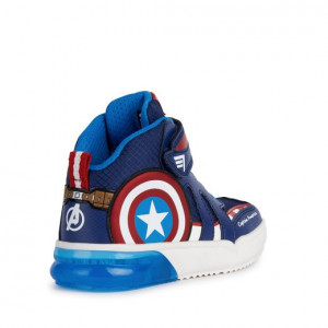 Geox Ghete baieti Captain America J Grayjay B.C Navy Red incaltaminte copii bigstep