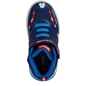 Ghete băieți Geox Captain America J Grayjay B.C Navy Red — vedere de sus
