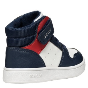 Ghete băieți Geox Eclyper Boy White Navy — vedere din față