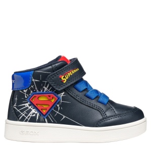 Ghete băieți Geox Eclyper Superman Navy Royal