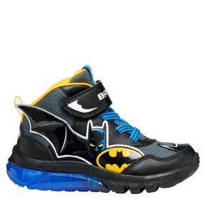 Ghete băieți Geox J Ciberdron Batman Black Yellow