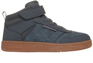 Ghete baieti Skechers Quick Street Gri