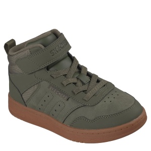 Ghete băieți Skechers Quick Street Kaki - vedere în perspectivă - 418027L/OLV