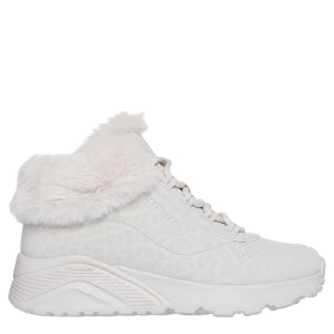 Ghete fete Skechers Uno Lite Cozy Leopard Nude
