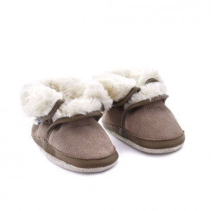 Ghete imblanite bebelusi Cosy Boot light brown - Img 2