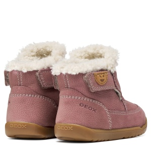 Ghete imblanite fete Macchia Girl Dk Pink Nubuc - B664PC/00033/C8006 - perechea spate