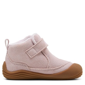 Ghete imblanite fete Puma Kitten Mid Premium V Inf Misty Pink-Powder Pink - 407459/03 - din fata
