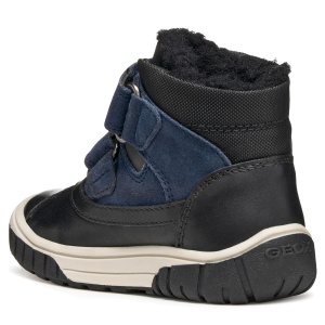 Ghete îmblănite impermeabile băieți Geox Omar WPF Black Navy - B462DC/04322/C4429 - spate