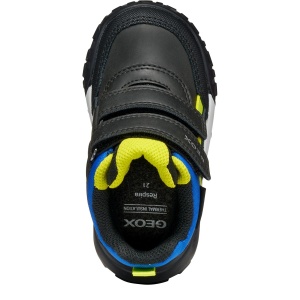 Ghete impermeabile băieți Geox Trekkyup Boy B Abx Black Fluo Green - B566LB/0MEFU/C9299 - de sus