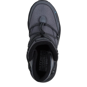 Ghete impermeabile copii Skechers Turbo Tread Storm Glider Charcoal — vedere de sus