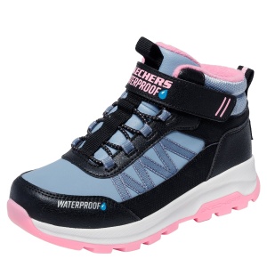 Ghete impermeabile fete Skechers Storm Blazer Black Pink — vedere laterală detaliată