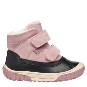 Ghete impermeabile îmblănite fete Geox Omar Girl Wpf Black Rose