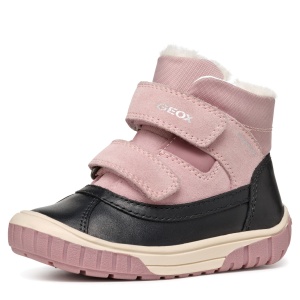 Ghete impermeabile îmblănite fete Geox Omar Girl Wpf Black Rose - B462LC/022FU/C0724 - interior