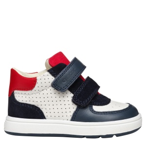 Pantofi băieți Geox Biglia Boy White Navy