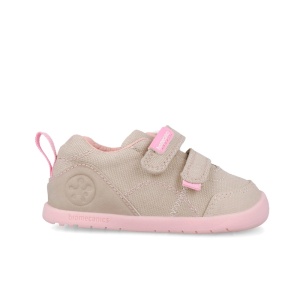 Biomecanics Pantofi barefoot fete 262190-F884 Beige Y Rosa încălțăminte primii pasi bigstep