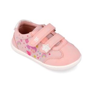 Garvalin Pantofi barefoot fete 262337-A032 Rosa încălțăminte primii pasi bigstep