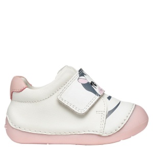 Pantofi bebeluși Geox Tutim White Rose Zebra