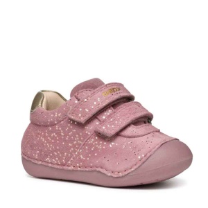 Geox Pantofi bebelusi Tutim Pink Platinum B9440B-007NF-C8233