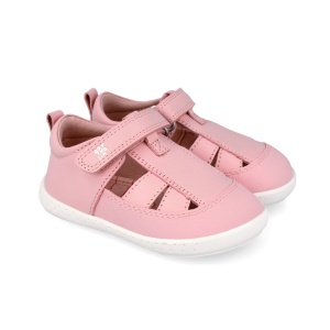 Garvalin Pantofi decupati barefoot fete 262323-B032 Rosa încălțăminte primii pasi bigstep