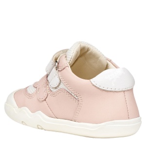 Pantofi fete Geox Steppieup Girl Lt Rose White — vedere din spate