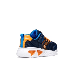 Geox Pantofi sport baieti Assister Boy Navy Orange B4663A-000CL-C1698 încălțăminte copii bigstep