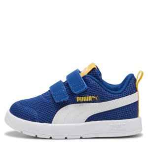 Pantofi sport băieți Courtflex V3 Mesh Inf Clyde Royal PUMA White — vedere laterală