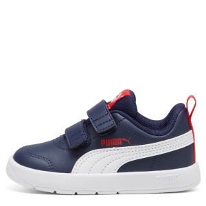 Pantofi sport baieti Courtflex V3 V Inf PUMA Navy-PUMA White-PUMA Red
