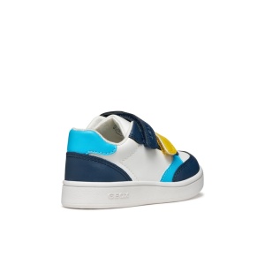 Geox Pantofi sport baieti Eclyper Boy Lt Navy White încălțăminte copii bigstep
