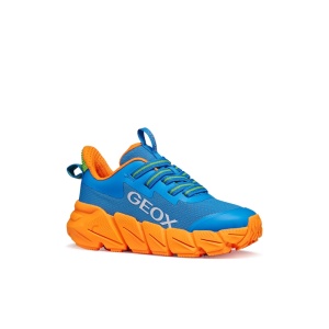 Geox Pantofi sport baieti Flexyper Fast Boy Lt Blue Orange  J46N1A-0149J-C0573 incaltaminte copii bigstep