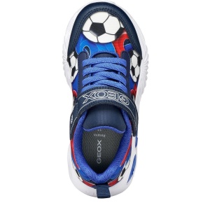 Pantofi sport băieți Geox Assister Navy Royal — vedere de sus