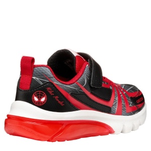 Pantofi sport băieți Geox Ciberdron Boy Black Red — vedere din față