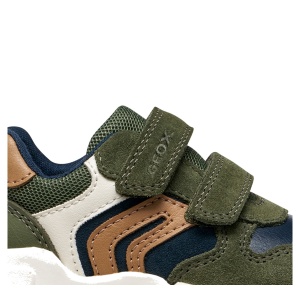 Pantofi sport băieți Geox Flexyper Mini Boy Musk/Cognac - B656GC/05422/CB36N - detaliu