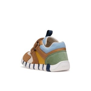 Geox Pantofi sport baieti Iupidoo Boy Caramel Ochre încălțăminte primii pasi bigstep