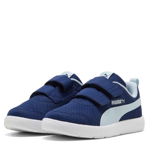 Pantofi sport băieți Puma Courtflex V3 Mesh PS Blue Jewel-Lucite