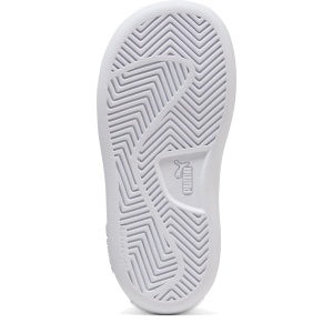 Pantofi sport băieți Puma Smash 3.0 Dino White Green — vedere de sus și talpa