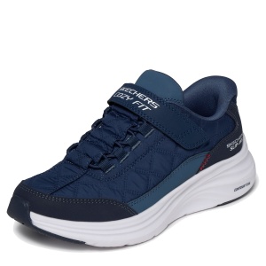 Pantofi sport băieți Skechers Contour Foam Bleumarin — vedere laterală detaliată