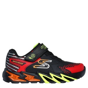 Pantofi sport băieți Skechers Flex-Glow Bolt Black Red mărimi 27-33