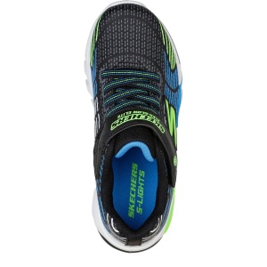 Pantofi sport băieți Skechers Flex Glow Elite Blue Lime - Img 4