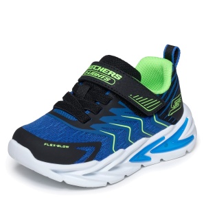 Pantofi sport băieți Skechers Flex-Glow Ultra - Prism-Pacer Negru - 400141NC/BBLM - lateral