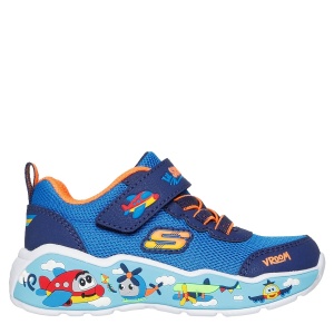 Pantofi sport băieți Skechers Play Scene Blue Navy