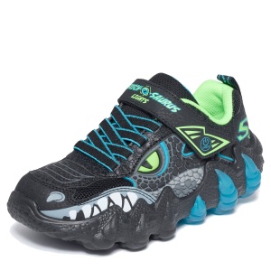 Pantofi sport băieți Skechers Skech-O-Saurus Lights Black — vedere laterală detaliată