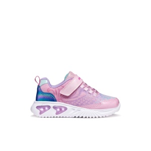 Geox Pantofi sport fete Assister Girl Pink Lilac J65E9A-0ASPV-C8842  încălțăminte copii bigstep