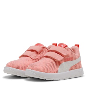 Pantofi sport fete Courtflex V3 Mesh Inf Pink Fruit PUMA Whhite
