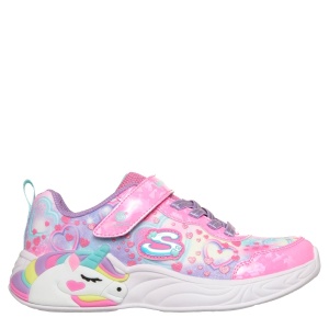 Pantofi sport fete cu luminițe Skechers Heart Sparkles Pink