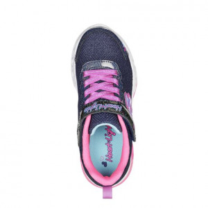 Skechers Pantofi sport Fete Flutter Heart Lights Navy Multi incaltaminte copii bigstep
