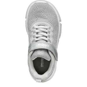 Pantofi sport fete Geox Aril Girl Silver — vedere de sus