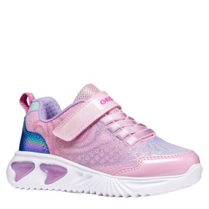 Pantofi sport fete Geox Assister Girl Pink Lilac — vedere în perspectivă