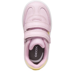Pantofi sport fete Geox Eclyper Girl Pink/Lt Yellow - B665MA/000BC/CE82M - de sus
