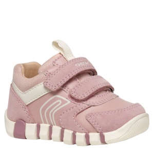 Pantofi sport fete Geox Iupidoo Girl Old Rose Ivory — vedere în perspectivă